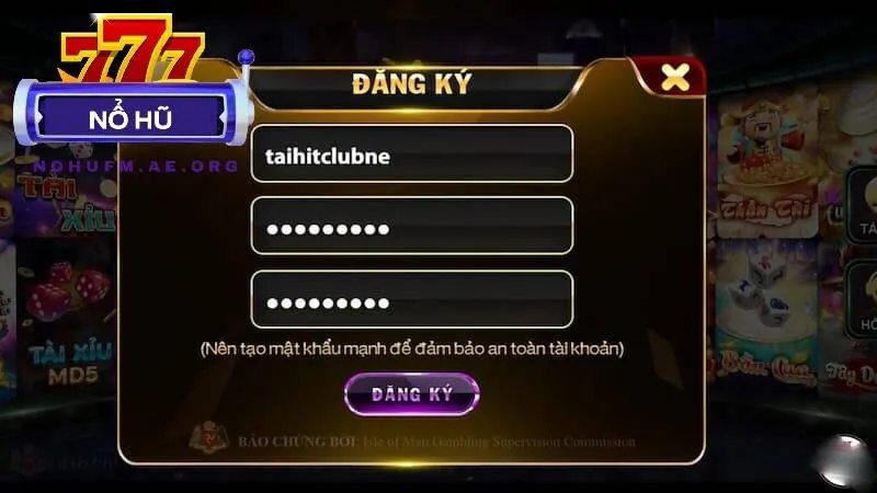 Thủ tục lập acc quay hũ Hit Club đơn giản